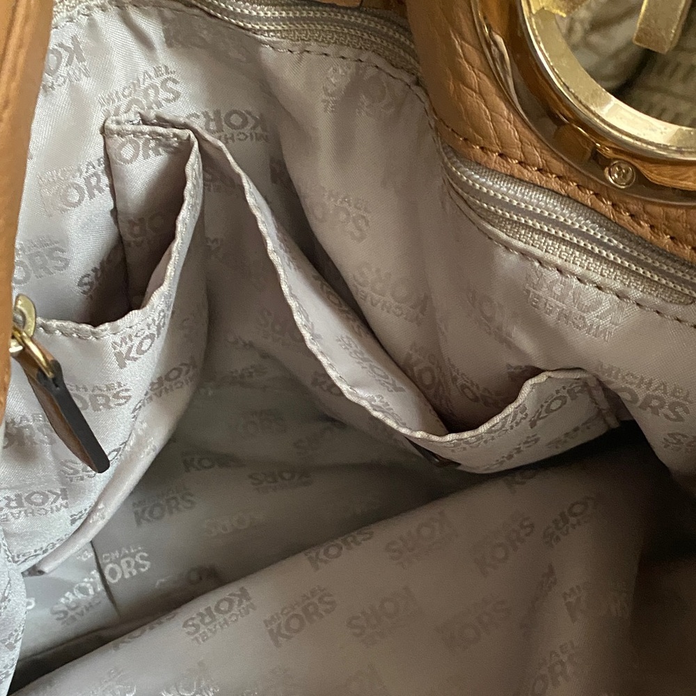 Michael Kors Tan Leather Shoulder Bag - Picture 11 of 16